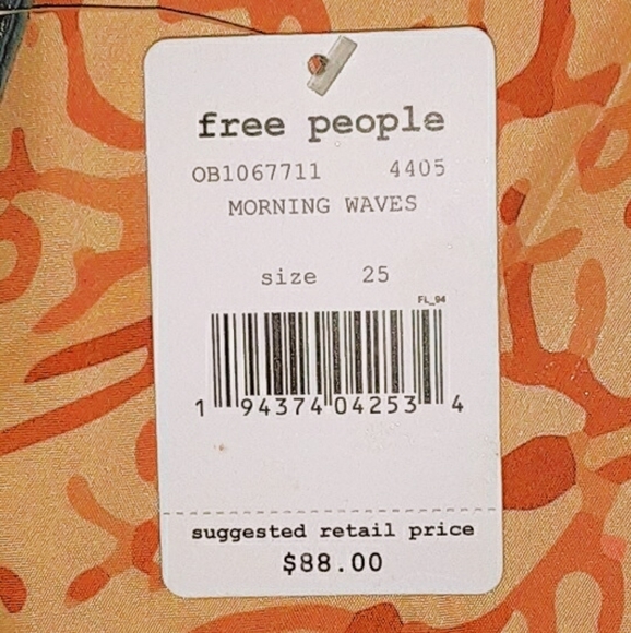 🆕65% off Free People Sun Chaser Dusty Blue Jeans - Picture 4 of 5